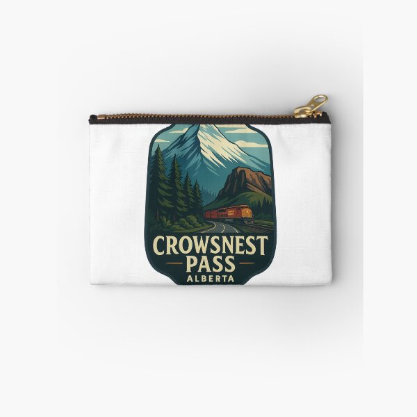 Item preview, Freight Train and Crowsnest Mountain in Alberta’s Rocky South designed and sold by StampMyPassport.