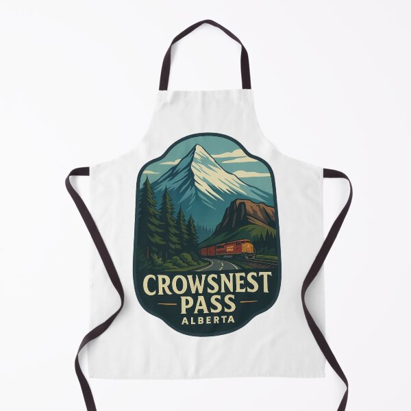 Item preview, Freight Train and Crowsnest Mountain in Alberta’s Rocky South designed and sold by StampMyPassport.