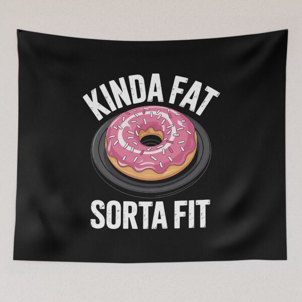 Item preview, Kinda Fit Sorta Fat, Funny Gym Vintage  designed and sold by VerseFarm.