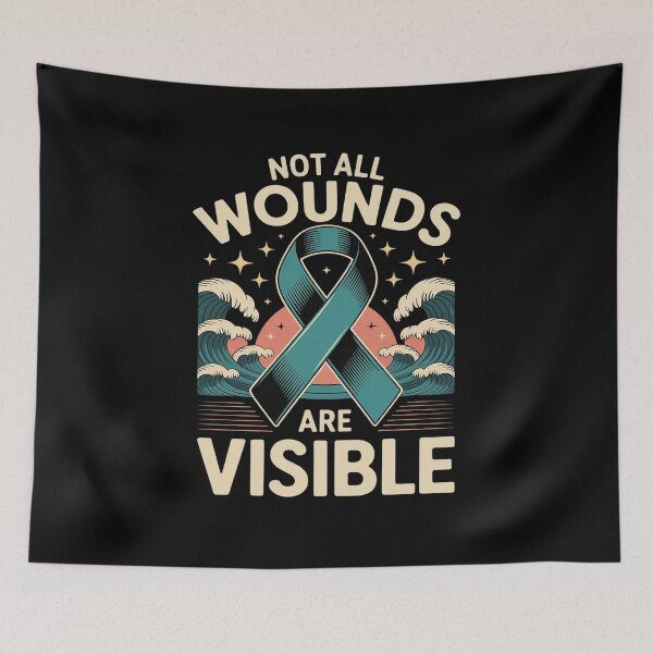 Item preview, PTSD Awareness Not All Wounds Are Visible designed and sold by HORIZBoutique.