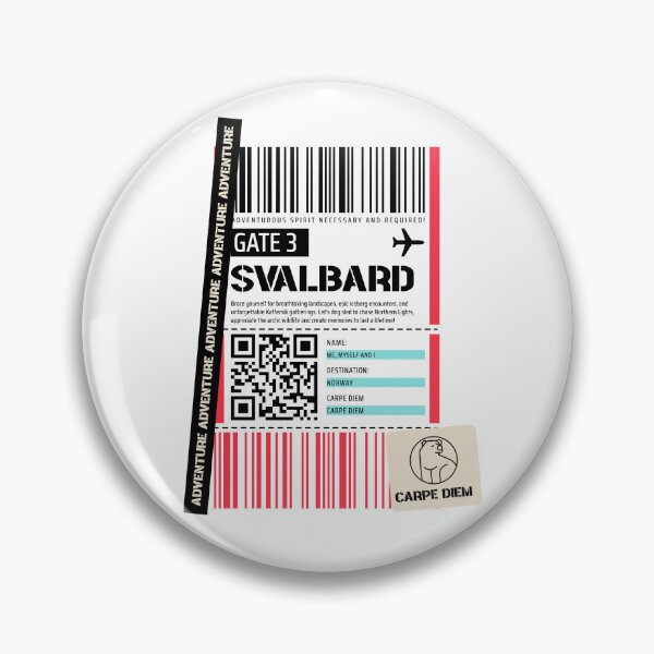 Item preview, Baggage Tag Svalbard Norway Arctic Travel Destination North Pole designed and sold by GraTEEtude.