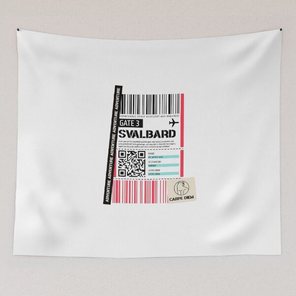 Item preview, Baggage Tag Svalbard Norway Arctic Travel Destination North Pole designed and sold by GraTEEtude.