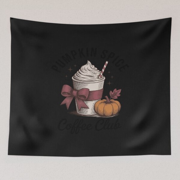 Item preview, Pumpkin Spice Coffee Club Autumn Leaves Halloween designed and sold by JessicaWalshdf.