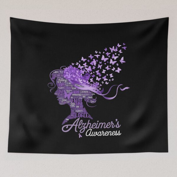 Item preview, Alzheimer's Awareness Shirt Alzheimers Purple Butterflies designed and sold by repconomArt.