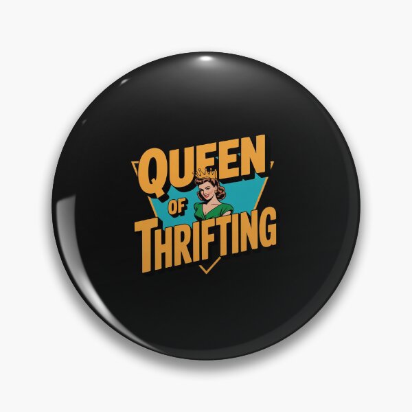 Item preview, Queen of Thrifting Vintage Thrift Retro Shopping designed and sold by JessicaWalshdf.