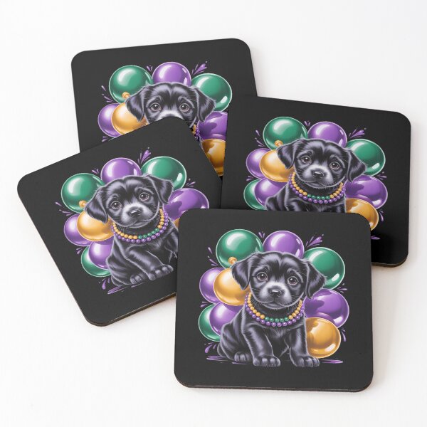 Item preview, Mardi Gras Black Lab Dog Love designed and sold by JonathalIngham.