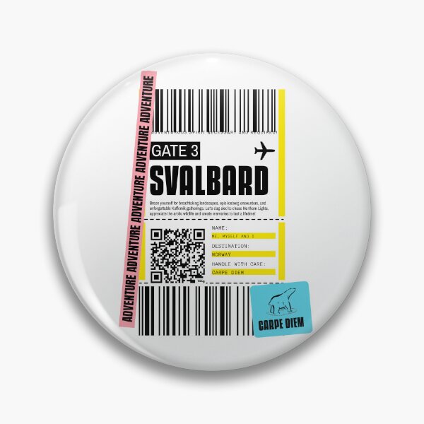Item preview, Baggage Tag Svalbard Norway Arctic Travel Destination North Pole designed and sold by GraTEEtude.