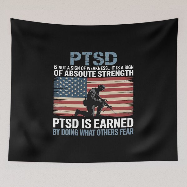 Item preview, PTSD Is Earned By Doing What Others Fear Stress Disorder designed and sold by HORIZBoutique.