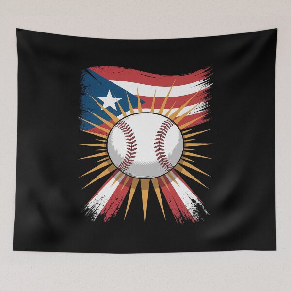 Item preview, Puerto Rico Baseball Cracked Puerto Rican Flag Heritage designed and sold by HORIZBoutique.