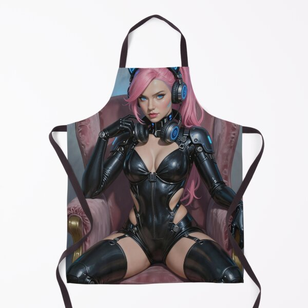 Item preview, Cathryne Cyberpunk Cat Girl in Black Leather Suit designed and sold by CathryneDelamort.
