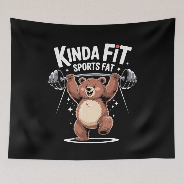 Item preview, Kinda Fit Sorta Fat, Funny Gym5  designed and sold by RuthGAArt.