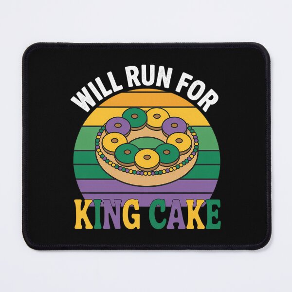 Item preview, Mardi Gras Running Will Run for King Cake Funny Runner designed and sold by JonathalIngham.