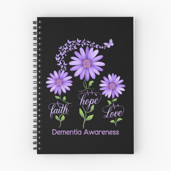 Item preview, Faith Hope Love Purple Flower Ribbon Dementia Awareness designed and sold by repconomArt.