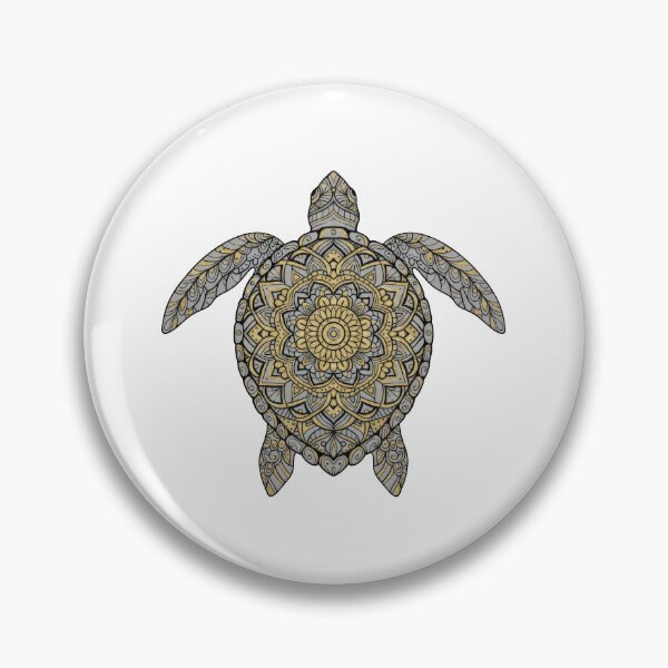 Item preview,  Gilded Mandala Sea Turtle Ornament designed and sold by zoughlal.