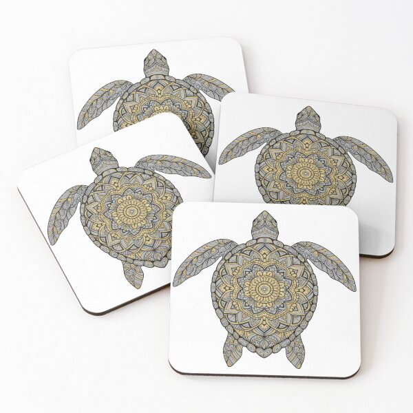 Item preview,  Gilded Mandala Sea Turtle Ornament designed and sold by zoughlal.