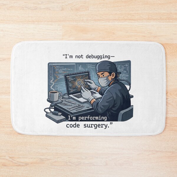 Item preview, I’m Not Debugging – I’m Performing Code Surgery | Funny Programmer T-Shirt designed and sold by SoulenCify.