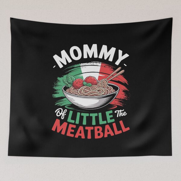 Item preview, Mommy of Little Meatball Italian Themed Birthday Matching  designed and sold by RuthGAArt.