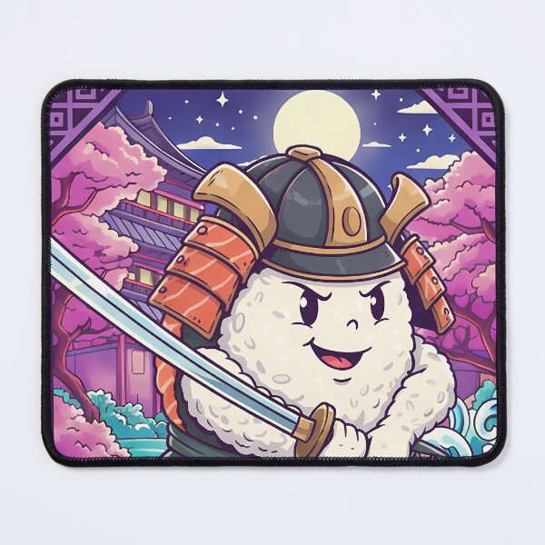 Item preview, SUSHI SAMURAI STRIKE! | Kawaii Japanese Food Warrior Illustration designed and sold by DarYang.