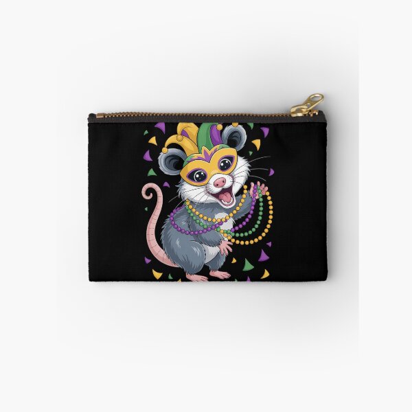 Artikelvorschau, Mardi-Gras-Opossum mit Maske und Perlen entworfen und verkauft von JonathalIngham.