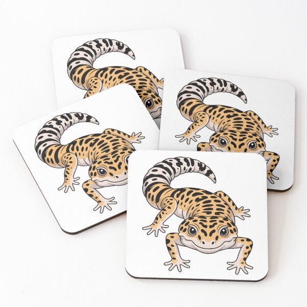 Item preview, Cute Leopard Gecko Cartoon Illustration designed and sold by Viktorio Art Shop.