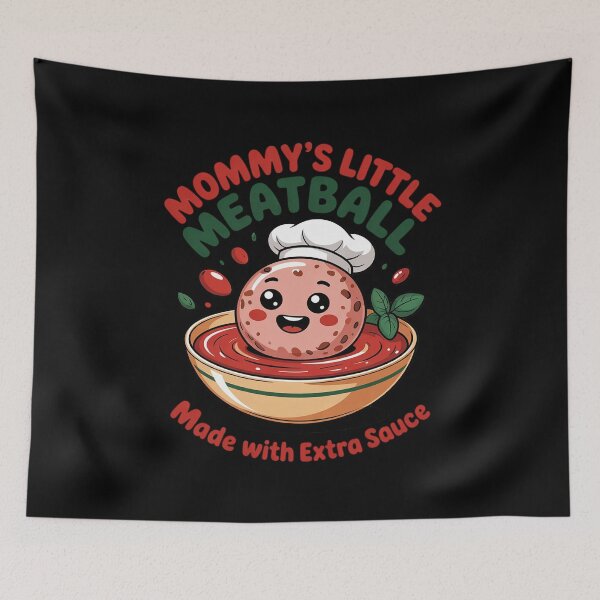 Item preview, Mommy's Little Meatball Cute Italian Heritage Humor  designed and sold by RuthGAArt.