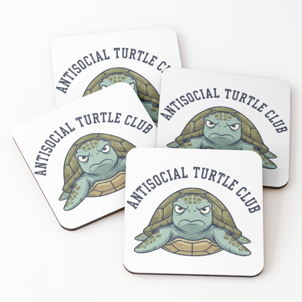 Item preview,  Antisocial Turtle Club Grumpy Mascot designed and sold by zoughlal.
