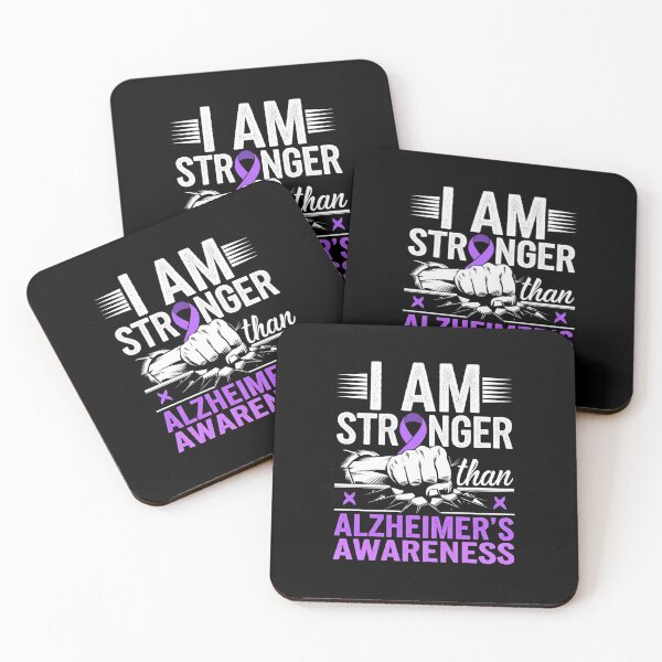 Item preview, I Am Stronger Than Alzheimer's Awareness Fighter Hand Punch designed and sold by repconomArt.
