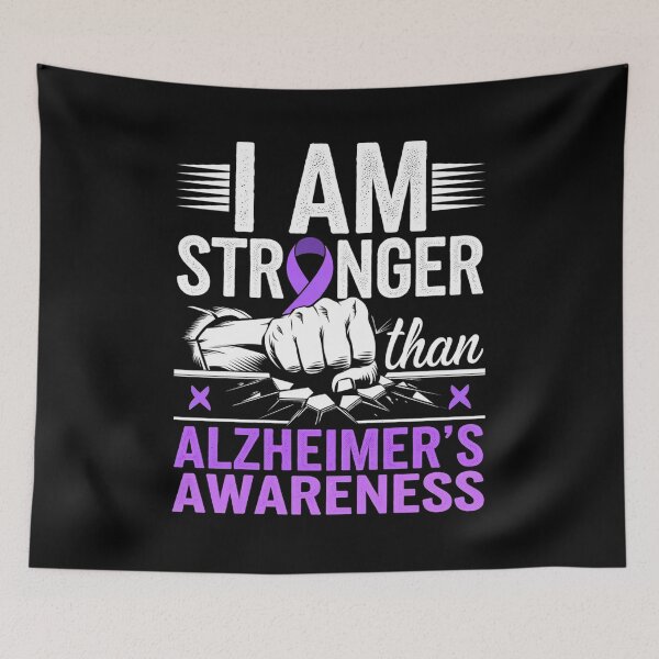 Item preview, I Am Stronger Than Alzheimer's Awareness Fighter Hand Punch designed and sold by repconomArt.