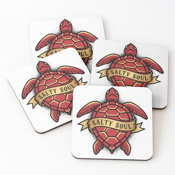 Item preview,  Salty Soul Traditional Tattoo Turtle designed and sold by zoughlal.