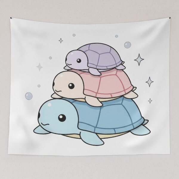Item preview,  Cute Pastel Turtle Stack designed and sold by zoughlal.