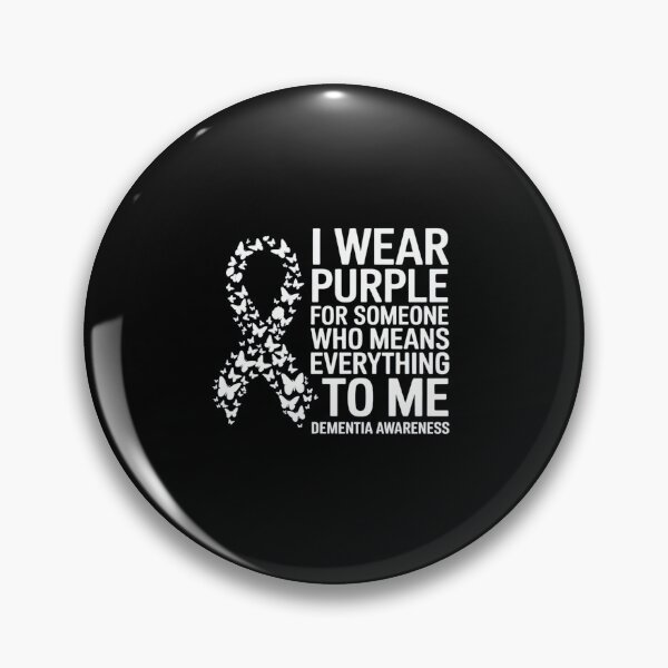 Item preview, I Wear Purple for Dementia Support Alzheimers Awareness designed and sold by repconomArt.