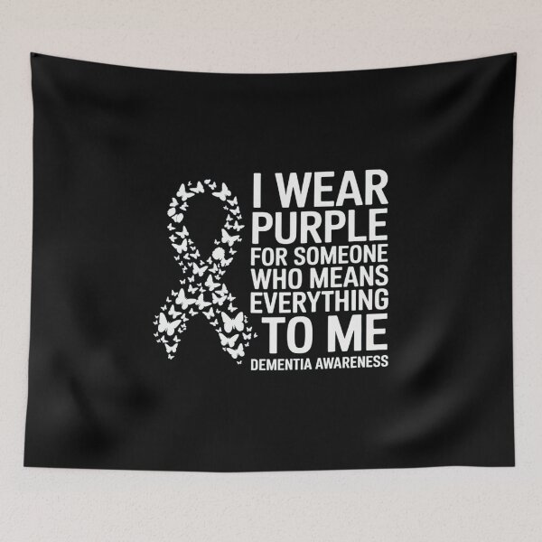 Item preview, I Wear Purple for Dementia Support Alzheimers Awareness designed and sold by repconomArt.