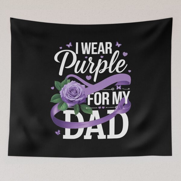 Item preview, I Wear Purple For My Dad Alzheimer's Awareness designed and sold by repconomArt.