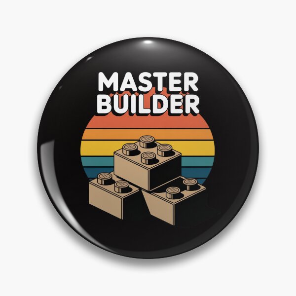 Item preview, Master Builder - Block Building Kids & Adults Birthday Gift designed and sold by ForestMmost.