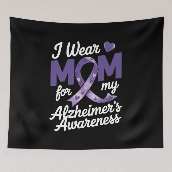 Item preview, I Wear Purple For My Mom Dementia Alzheimer's Awareness designed and sold by repconomArt.