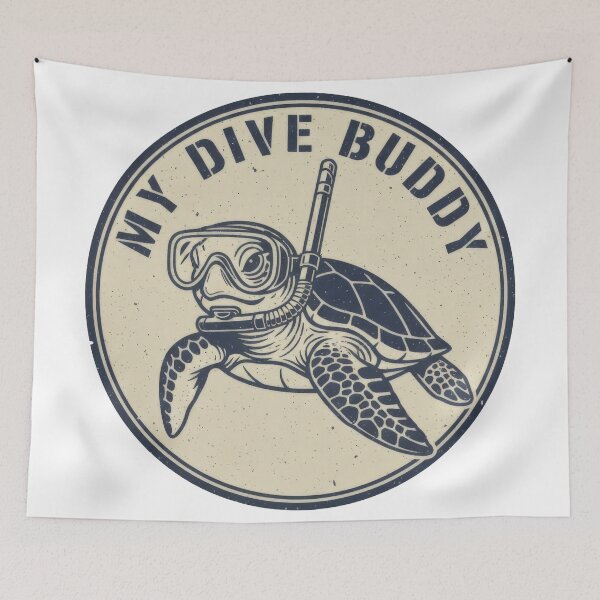Item preview,  My Dive Buddy Scuba Turtle designed and sold by zoughlal.