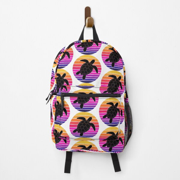 Item preview, Retro Synthwave Sunset Turtle Silhouette designed and sold by zoughlal.