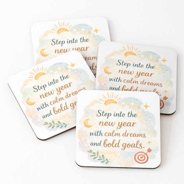 Item preview, STEP INTO THE NEW YEAR WITH CALM DREAMS AND BOLD GOALS designed and sold by EMORA NOVAIRE.