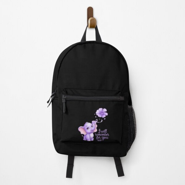 Item preview, I'll Remember For You Purple Elephant Alzheimer's Awareness designed and sold by repconomArt.