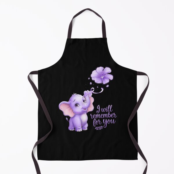 Item preview, I'll Remember For You Purple Elephant Alzheimer's Awareness designed and sold by repconomArt.