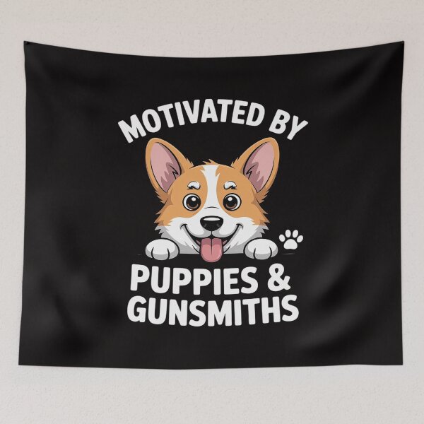 Item preview, Motivated By Puppies and GUNSMITHS  for GUNSMITHS designed and sold by ForestMmost.