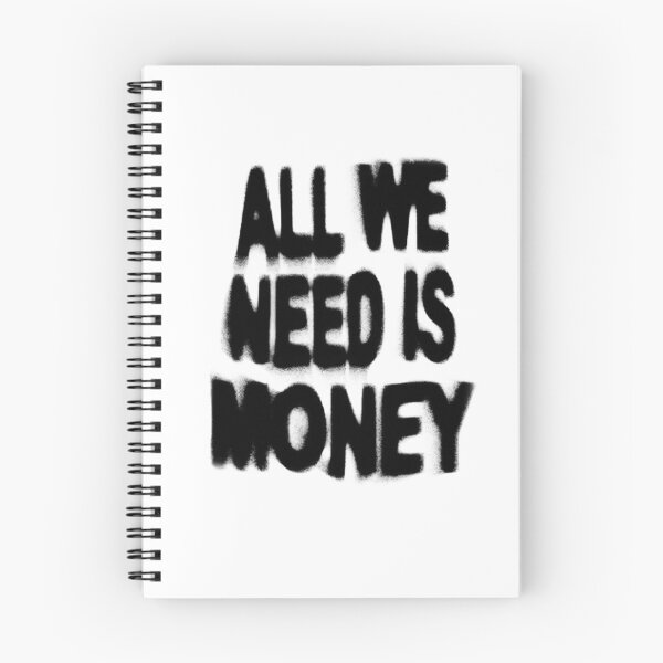 Item preview, All We Need Is Money Classy Minimal Quote Print designed and sold by bellasaint.