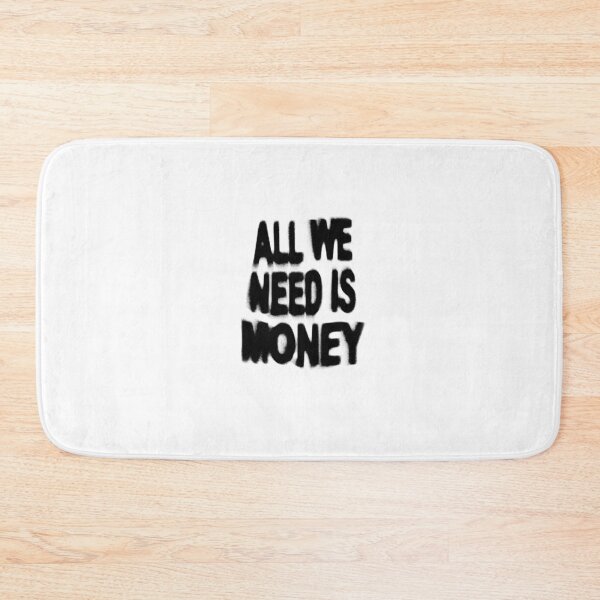 Item preview, All We Need Is Money Classy Minimal Quote Print designed and sold by bellasaint.