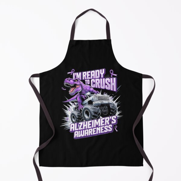 Item preview, I'm Ready To Crush Alzheimer's Awareness T Rex Monster designed and sold by repconomArt.