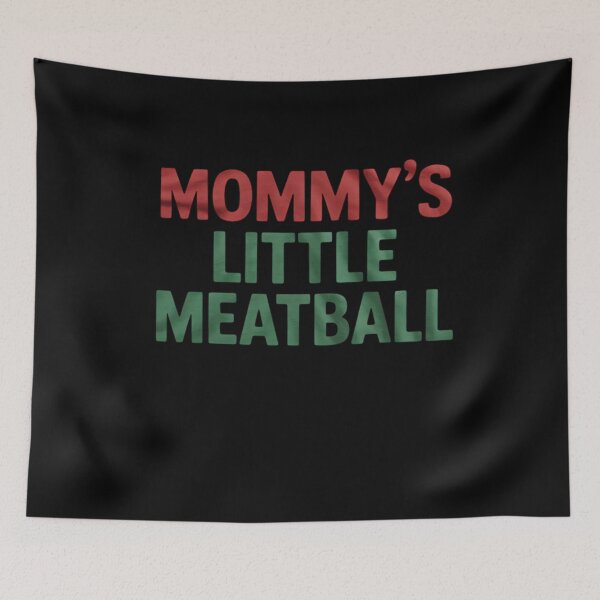 Item preview, Mommy's Little Meatball Italian Humor Funny Italy Love Pun  designed and sold by RuthGAArt.