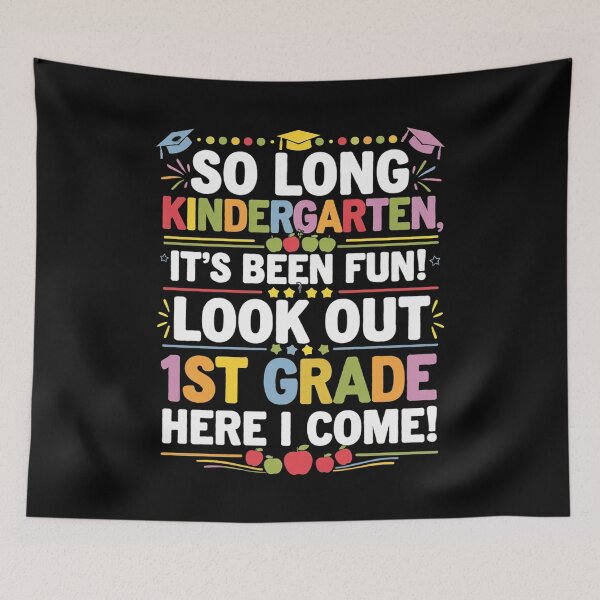 Item preview, So Long Kindergarten Graduation designed and sold by repconomArt.