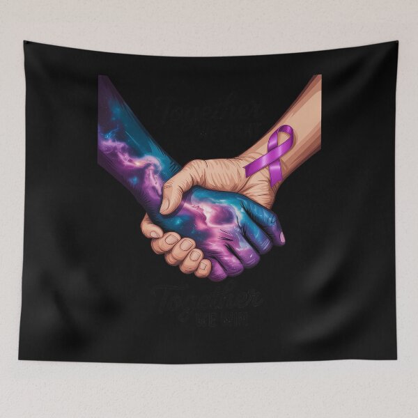 Item preview, Purple Ribbon Together We Fight Together We Win designed and sold by FluoroWave.