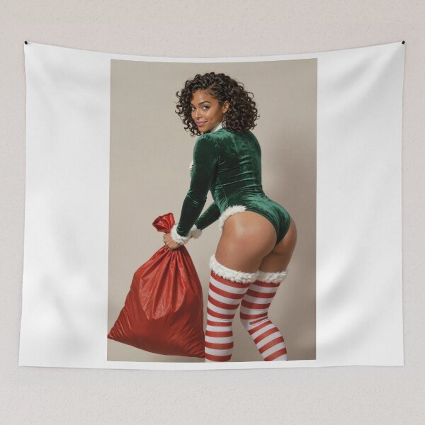 Item preview, Sarah in green velvet elf outfit with red sack designed and sold by CathryneDelamort.
