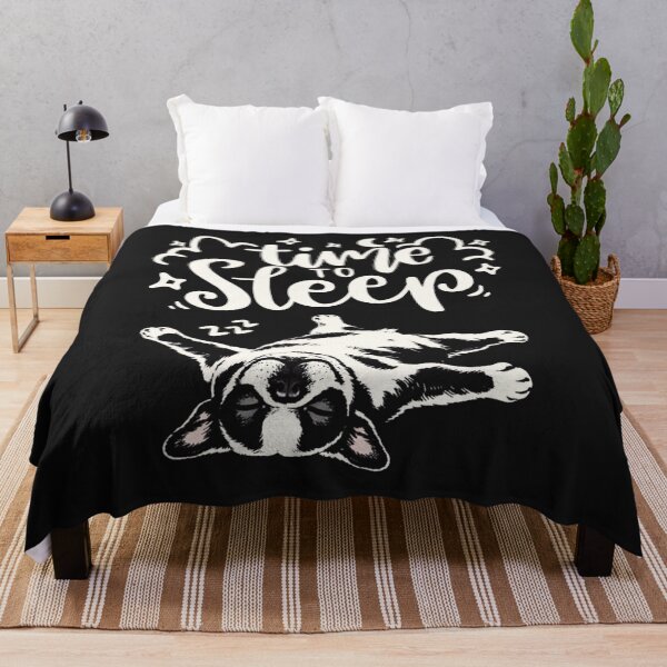 Item preview, Time To Sleep French Bulldog Cute Sleeping Dog designed and sold by JerdbordinShop.