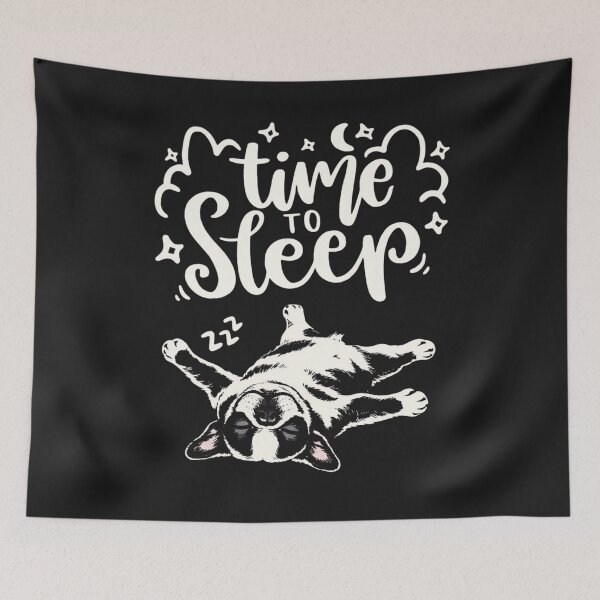 Item preview, Time To Sleep French Bulldog Cute Sleeping Dog designed and sold by JerdbordinShop.